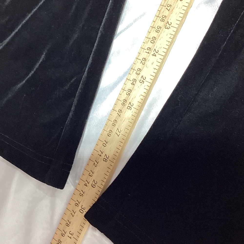 Free People Black velvet Flare Pants size medium - Picture 11 of 12